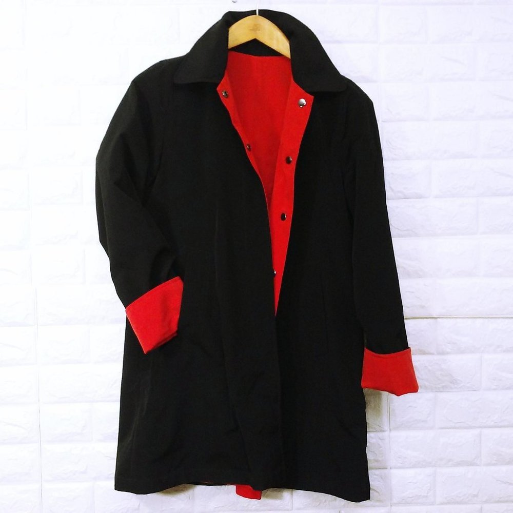 Reversible Lightweight Jacket Windbreaker Pockets - image 8